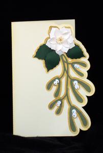 Mistletoe and Christmas Rose Card