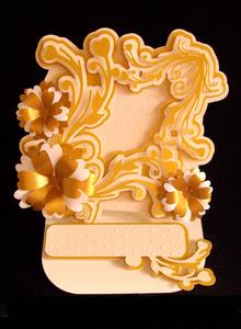 Fancy Easel Card with Flowers