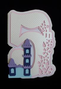 5th Birthday Card with Castle