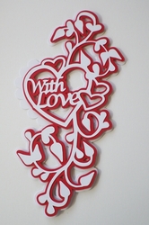 With Love Heart Topper