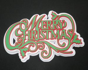 Merry Christmas with Flourish topper