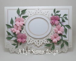 Lacy Edge Card with Sentiment Frame and Flowers