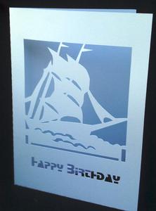Sailing Ship Birthday Card