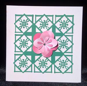 Lacy Card With Flower File