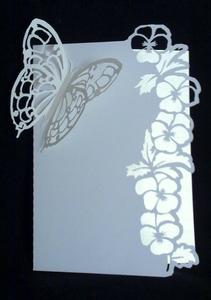 Pansy over the edge card
