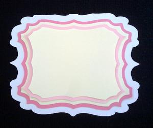 Fancy Shape Card Template And Mats