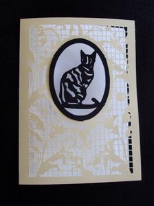 Tabby Cat Inset Card 
