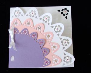 Square Floral Edge Card Cameo Ready