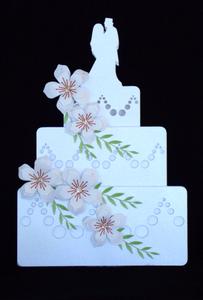 Wedding Cake With Flowers