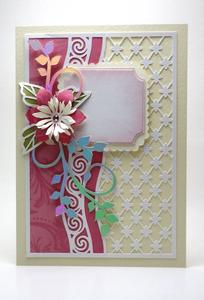 Lacy Mat With Flower And Flourish Topper 1