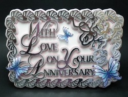 With Love On Your Anniversary Card.
