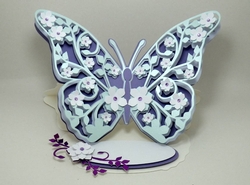 Floral Butterfly Easel Card