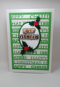 Happy Christmas background topper