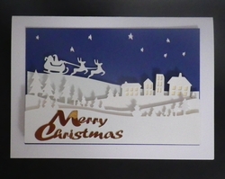 Christmas winter scene
