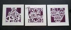 Christmas card trio, set 4