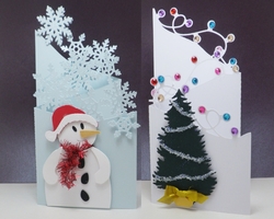 Christmas trifold cards, set 2
