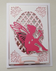 Fairy on fancy background 2