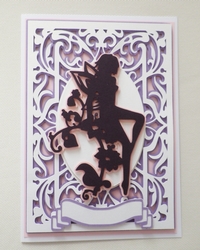 Fairy on fancy background 3