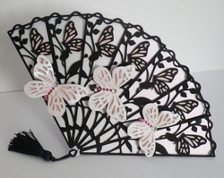 Fan Card with Butterflies.