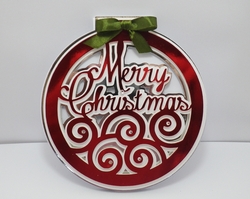 Merry Christmas bauble card