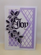 Joy double lattice topper with holly