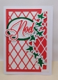 Noel double lattice topper with ivy