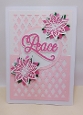 Peace double lattice topper with poinsettias