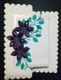 Backfold lacy floral card