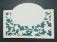 Oval over the fold ivy leaf card