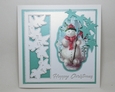 Christmas ivy 8 inch square card topper