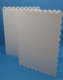 Rectagonal scalloped edge cards