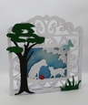Dogs in fancy frame card