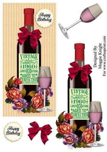 Vintage 1960 Red Wine