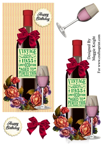 Vintage 1955 Red Wine