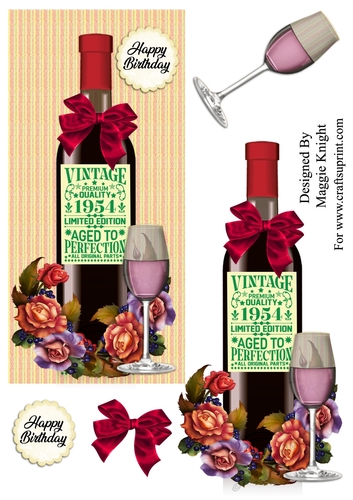 Vintage 1954 Red Wine