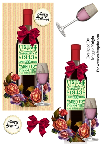Vintage 1943 Red Wine