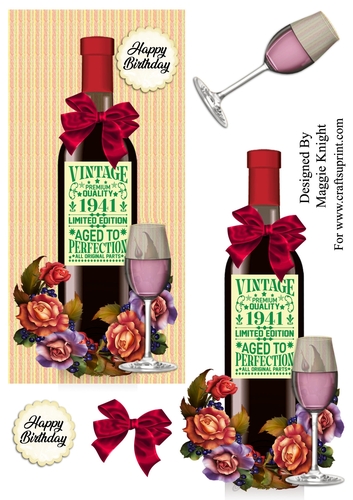 Vintage 1941 Red Wine