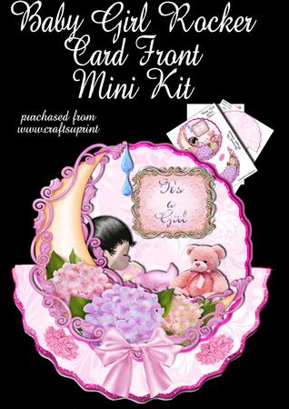 Baby Girl Rocker Card Mini Kit