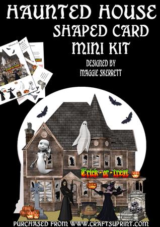 Haunted House Shaped Card Mini Kit