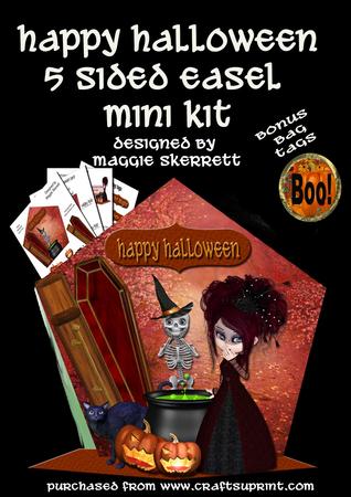 Happy Halloween 5 Sided Easel Card