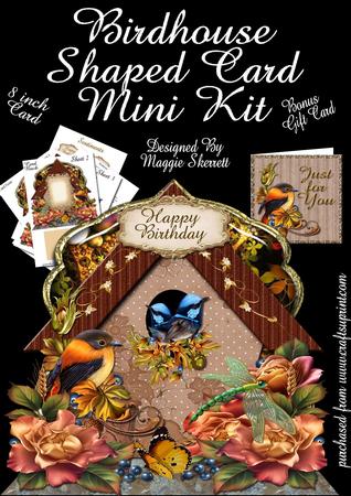 Birdhouse Shaped Card Plus Gift Card