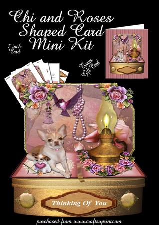 Chi and Roses Shaped Card Plus Bonus Gift Card