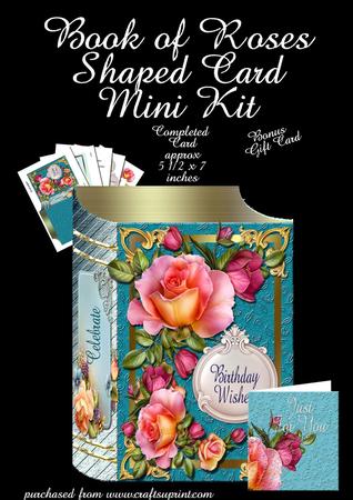 Book of Roses Shaped Card Plus Gift Card