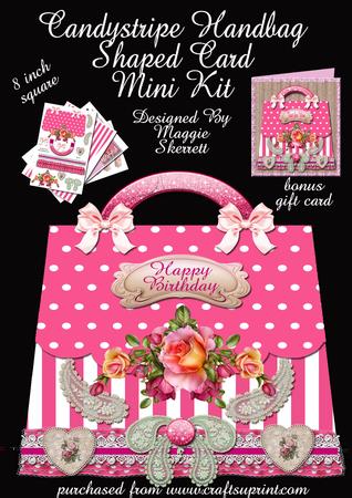 Candy Stripe Handbag and Gift Card