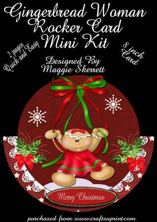 Gingerbread Lady Rocker Card Mini Kit
