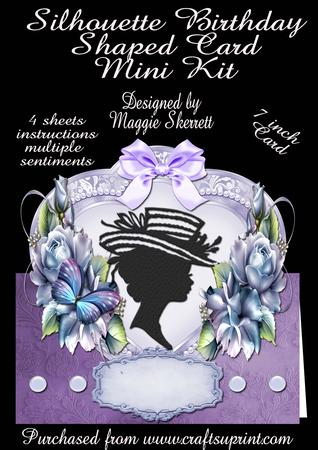 Silhouette Birthday Shaped Card Mini Kit Number 2