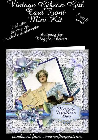 Vintage Harrison Fisher Lady Birthday Topper Mini Kit