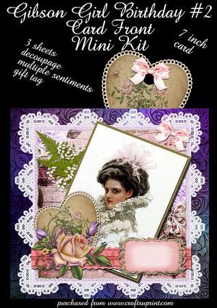 Harrison Fisher Birthday #4 Card Front Mini Kit