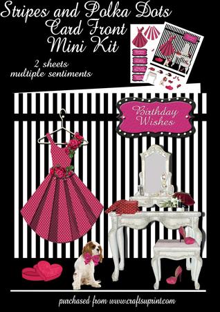 Stripes and Polka Dots Card Front