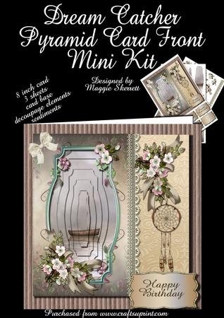 Dream Cathcher Pyramid Card Front Mini Kit